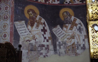 Fresker i Theotokos kyrka